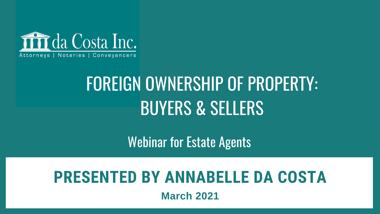 Foreign Ownership of Property Webinar cover